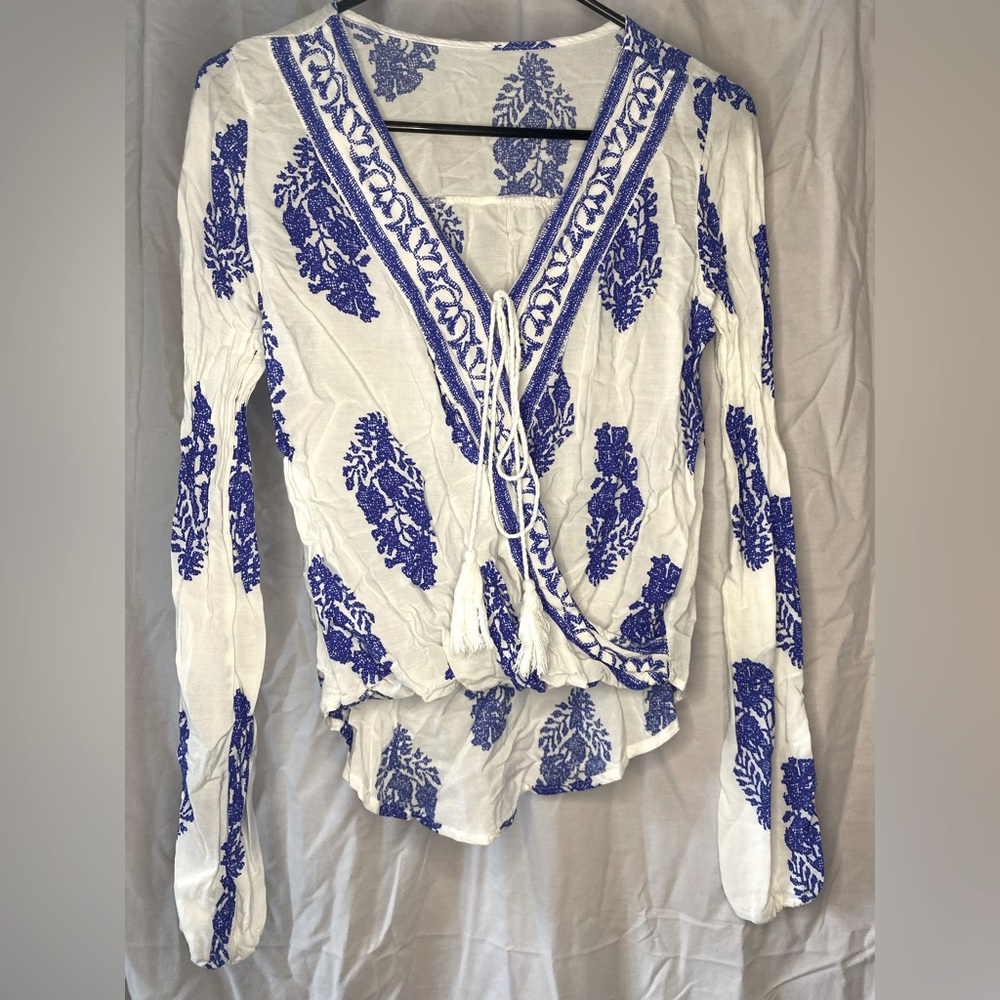 Bohemian tie top
